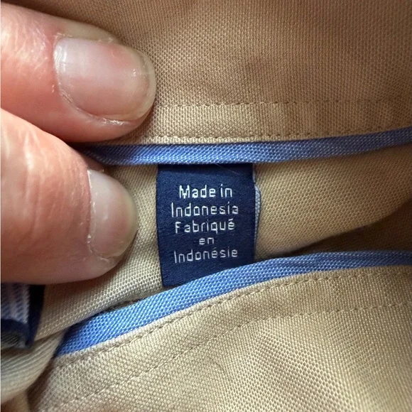 Tommy Hilfiger Men's Tan Dress Shirt - Picture 5 of 11